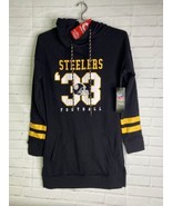 Ultra Game NFL Pittsburgh Steelers Tunic Hoodie Pullover Sweatshirt Wome... - £38.92 GBP