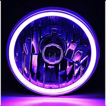5-3/4 Motorcycle Purple COB SMD LED Halo Halogen Light Bulb Headlight For Harley - £47.93 GBP