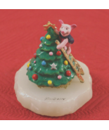 Disney Winnie Pooh PIGLET Ron Lee Christmas Metal Sculpture Enamel Stone... - $67.19