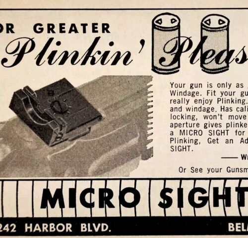 1968 Micro Sight Co Plunkin Pleasure California Advertisement Hunting E91D - $19.99