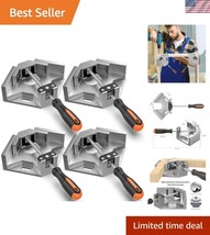 4-Pack Right Angle Clamp – Adjustable 90° Aluminum Corner Clamps for Woo... - $60.00