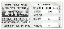Jimmy Buffett Ticket Stub August 19 1990 Saratoga Springs New York - £19.46 GBP