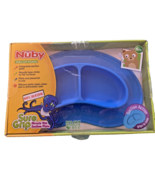 Nuby Sure Grip Miracle Mat Section Plate, Turquoise , Baby Toddler Silic... - $10.75 CAD