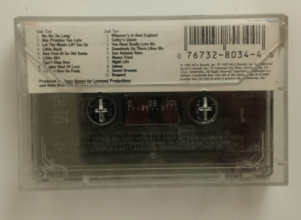 Reba Live by Reba McEntire Cassette 1989 MCA Records Item image 2