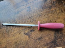 KitchenAid Red Handle Stainless Steel Knife Sharpener  - Very Good - $7.91