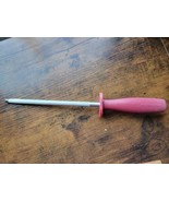 KitchenAid Red Handle Stainless Steel Knife Sharpener  - Very Good - $10.72 CAD
