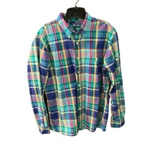 Ralph Lauren Mens Size Large Blue Label Button Up Shirt Long Sleeve Plai... - £38.75 GBP