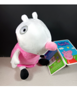 Peppa Pig Cartoon Network Suzy Sheep 7” Plush White Stuffed Animal Toy C... - $17.77