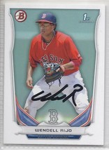 Wendell Rijo Signed Autographed Card 2014 Bowman Prospects - £7.56 GBP