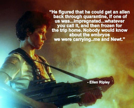 Aliens Ellen Ripley Movie Quotehe Figured That He Could Get An Alien Photo 8X10 - £6.36 GBP