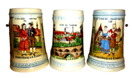 3 Rothenburg ob der Tauber Tucher Wandertage 1989 1990 1993 German Beer ... - $29.50