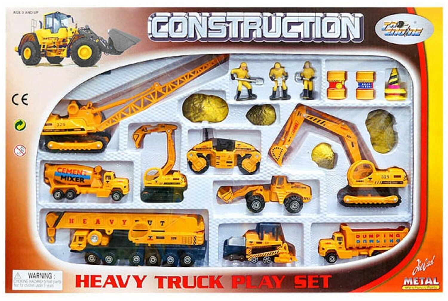 World Distribution Toys Construction Heavy Equipment Truck Car Vehicle  Crane Toy