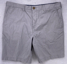 Tommy Hilfiger Shorts Mens Size 38 Gray Khaki Chino Preppy 9&quot; Inseam - $13.85