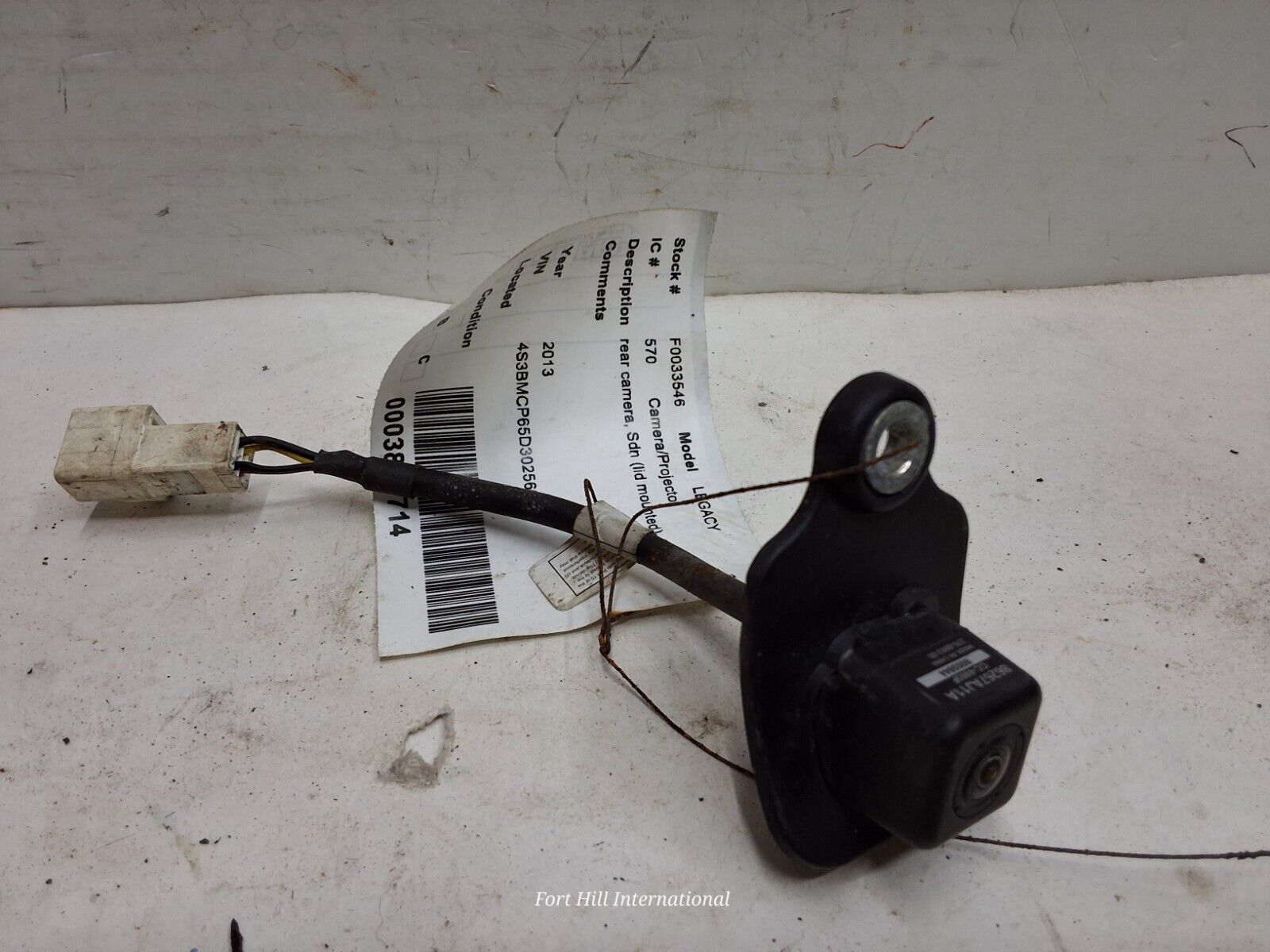 12 13 14 Subaru legacy sedan rear lid mounted backup camera OEM 86267AJ11A - $178.19