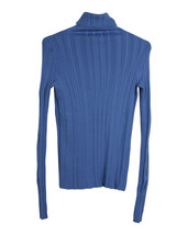 Sportmax Textured Turtleneck Sweater In Wool Women Blue S - £113.10 GBP