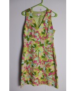 Sigrid Olsen Lined Floral Design Sleeveless Dress Women&#39;s Size 8 - $365.10 MXN