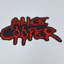 Alice Cooper Iron-On Patch Blood Heavy Metal Rock - Sew-On Patches Embroidered - £3.88 GBP