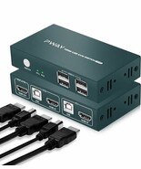 KVM Switch HDMI 2 Port Box,USB Switch Selector with 4 USB 2.0 Hub Share ... - $373.29 MXN