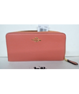 Coach 91207 Accordion Zip Wallet Bright Coral Wine NWT LQQK - €80,93 EUR