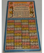 VINTAGE Gardner&#39;s Examination FAST ACTION CIGARETTES Punch Board - $432.59 MXN
