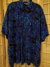 T O Hawaiian Designs Men’s L Short Sleeve Hawaiian Shirt 100% Rayon - £17.86 GBP