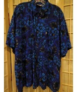 T O Hawaiian Designs Men’s L Short Sleeve Hawaiian Shirt 100% Rayon - $430.64 MXN