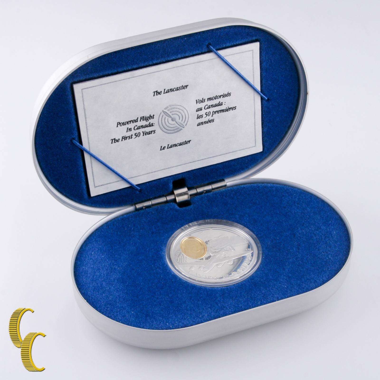 1990 Canada Sterling Silver "The Lancaster" Dollars Commemorative w/ CoA Box Item image 3