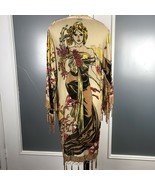  Peacock Bohemian Gypsy Velvet Kimono Bohemian Mucha Lady Bohemian Deco ... - $411.65 CAD