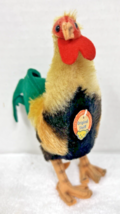 Vintage Steiff Rooster Chicken Original Tag Green Tail Mohair No Button ... - €34,23 EUR