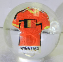 #17758m Belgium Soccer Football Jersey Contemporary Sulphide Marble 1.33 Inches - £23.66 GBP