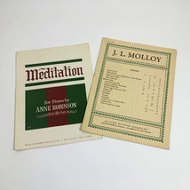 Set of 2 Music Sheets The Kerry Dance &amp; Meditation by Anne Robinson - $9.89