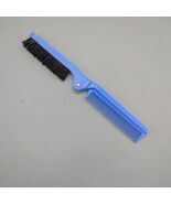 Vintage Goody Folding Blue Brush / Comb Nylon Bristles Made USA - €8,49 EUR
