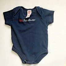Ecko Unltd Infant  sz 9 mos Navy Blue One Piece Body Suite bodysuit 100% Cotton  - £3.11 GBP