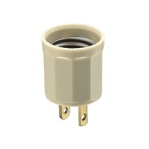 Leviton 61-I Non-Grounded Lamp Holder Adapter, 660 W, 125 Vac, Medium Ba... - £10.30 GBP