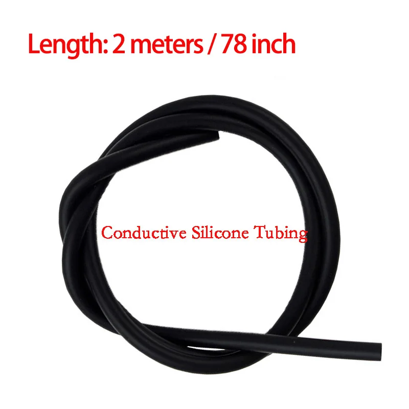 House Home 4mm OD 1.5mm ID 78inch ElectroToy Conductive Silicone Rubber Tube TEN - £19.66 GBP