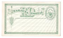 Dominican Republic HG1 Postal Stationery Card 2c Green 1881 Unused - $4.99
