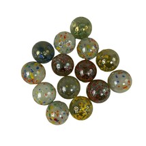 Confetti Speckled Stardust Marbles 10/16 Vintage Lot 14 u - £11.56 GBP