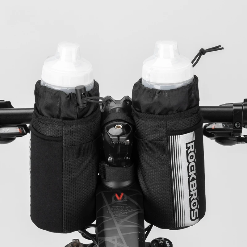 BROS Bicycle Handlebar Bag Cycling Water Bottle Carrier Holder Reflective Strap  - $143.26