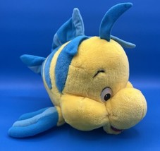 Vtg Disneyland Walt Disney World Flounder Little Mermaid Plush 14”x10” - £10.92 GBP