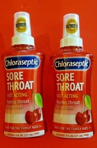 2 PACK CHLORASEPTIC  SORE THROAT SPRAY - $29.92