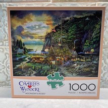 Charles Wysocki Moonlight &amp; Roses 1000 Piece Puzzle - $16.44