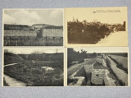 WWI, TRENCH OF DEATH AT DIXMUDE, POSTCARD GROUPING OF 4 - $24.75
