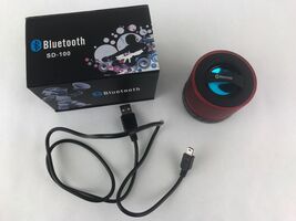 SD-100 Bluetooth v2.1 Stereo Speaker w/ Microphone / Mini USB BRIGHT RED - $9.89