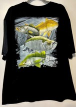 Rugged Earth Outfitter Fishing Tshirt XXL 2-sided Graphic Print - $210.72 MXN