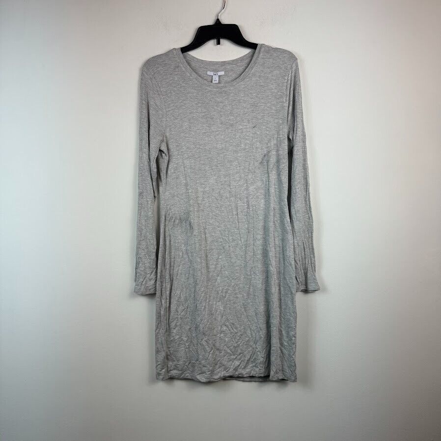 Bar III Womens L Heather Belle Grey Long Sleeve Bodycon Dress NWD BI19 - $14.69