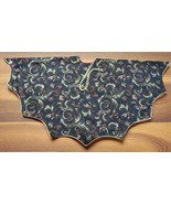 Tapestry Christmas Tree Skirt Large 60” Green Burgundy Gold Tassel Print... - $59.22 CAD