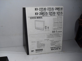 sony kv-27s10, kv29rs10, 32s10 service manual - $1.97