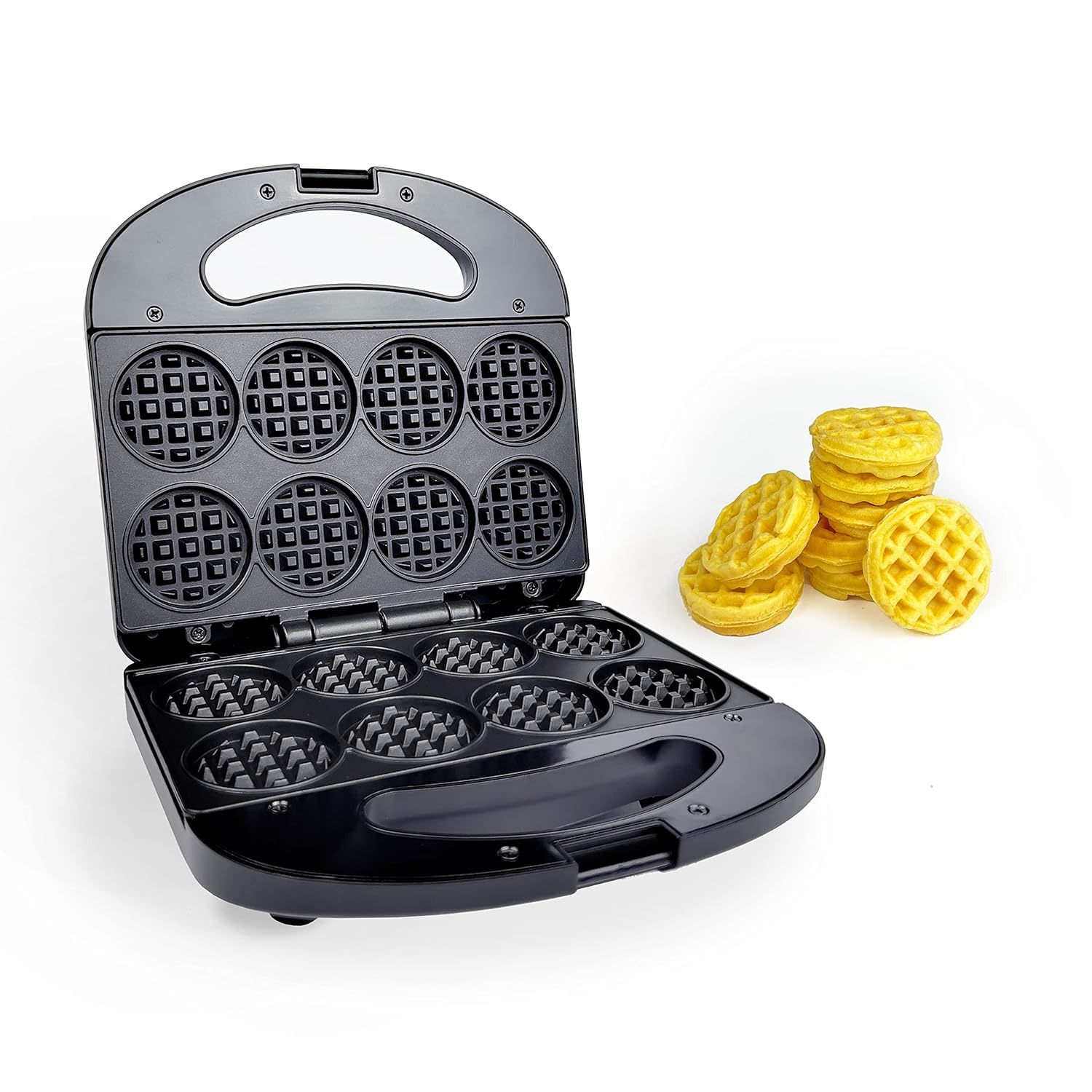 Mini Waffle Maker Machine, Small Waffle Bites Maker For Kids, Makes 8 X 2 Tiny W