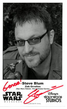 Steve Blum signed Star Wars Weekends 4.75x7.75 B&amp;W Photo Geneva!- COA (Voice of  - £26.64 GBP