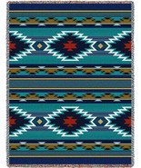 72x54 BALPINAR Southwest Blue Tapestry Afghan Throw Blanket - £49.90 GBP
